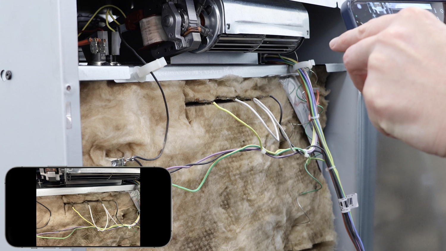 Take a photo of the electrical connectors for reference